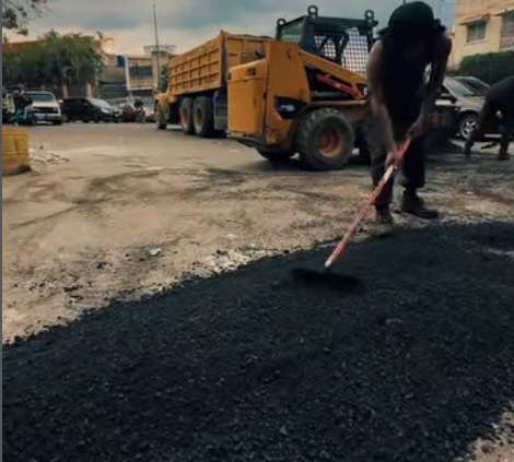 Escuadrón Caza Hueco rehabilita vialidad en San Bernardino