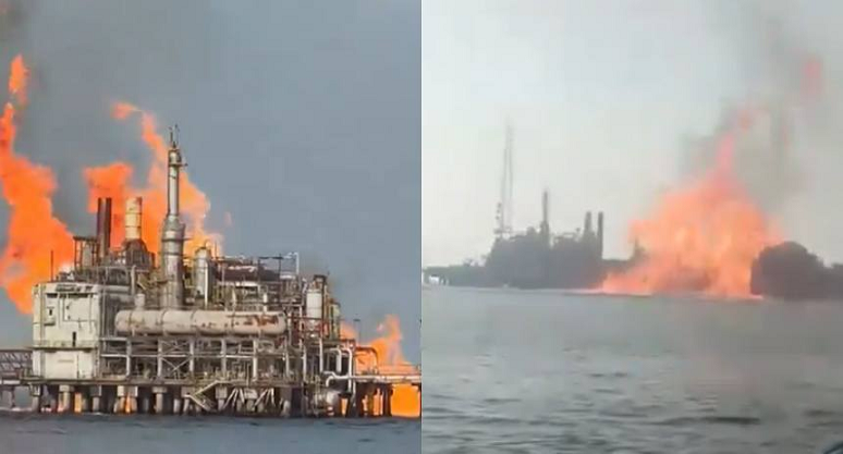 Registran explosión en planta de gas en el lago de Maracaibo, hubieron varios heridos