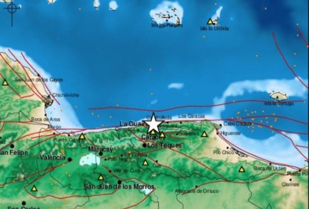 Funvisis reportó temblor en La Guaira la noche del sábado