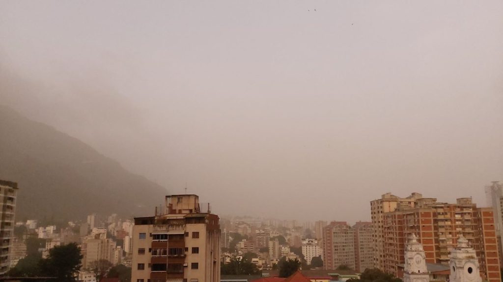 Inameh anunció llegada del polvo del Sahara desde el 27 de mayo al 6 de junio