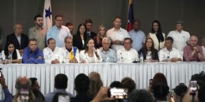 María Corina Machado y la PUD presentaron el 'Manifiesto por la Transición Democrática' pactado en Panamá