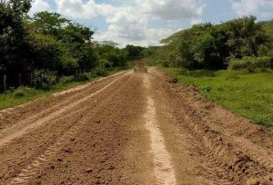 Recuperan 15 km de vialidad agrícola en tramo Guamito - Paso El Guamo
