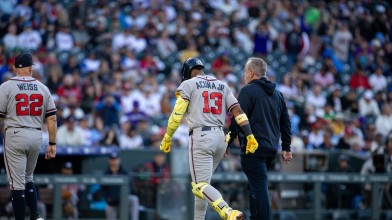 Ronald Acuña Jr. a la lista de lesionados por 10 días (corva)