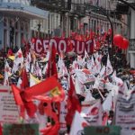 Trabajadores de Ecuador marchan contra las políticas de Daniel Noboa