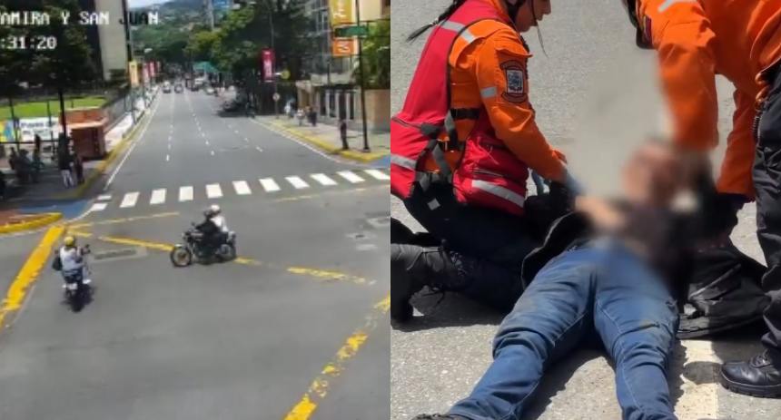 Revelaron video de impactante accidente en Altamira, motorizado se saltó semáforo en rojo
