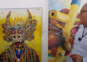 Artesanos y artistas muestran su creatividad en la Diablada de Yare