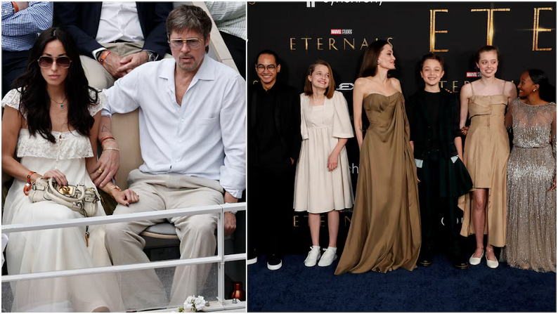 Así es la relación de Brad Pitt con sus hijos mientras consolida su vida junto a Ines de Ramón