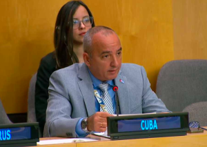 Cuba denuncia en ONU que bloqueo de EEUU obstaculiza su desarrollo sostenible