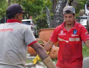 Culminan reparación de tubería en El Cafetal