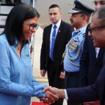 Delcy Rodríguez llegó a la India para fortalecer cooperación energética y comercial