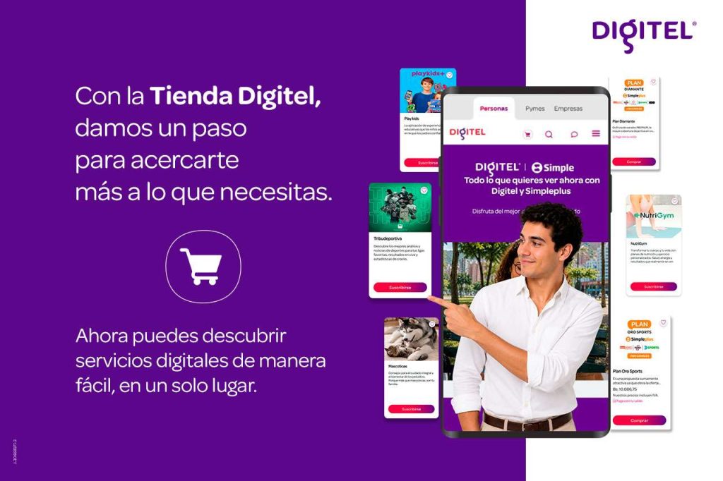 Digitel evoluciona su propuesta digital con el lanzamiento de su tienda virtual