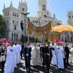 El Papa León XIV encabezó multitudinaria procesión del Corpus Christi en Madrid