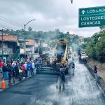 Inspeccionan trabajos de asfaltado en el kilómetro 27 de la carretera Panamericana