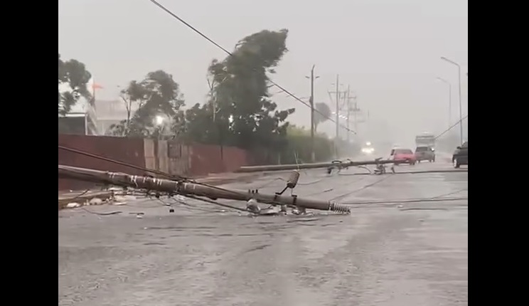 Lluvias con vientos huracanados se registran en Maracaibo, San Francisco y la COL
