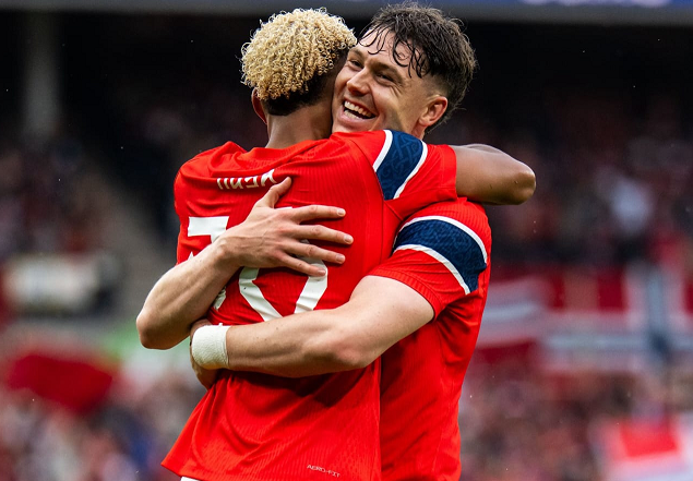 Noruega derrota 3-1 a Suecia con doblete de Strand Larsen