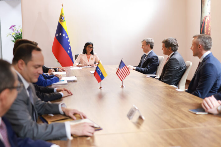 Presidenta Rodríguez sostuvo una reunión de alto nivel para evaluar la agenda energética bilateral entre Venezuela y Estados Unidos
