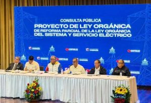 Vicepresidencia de Obras Públicas acompaña debate de reforma de ley eléctrica