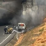 Muere una joven al incendiarse un vehículo en el estado Miranda