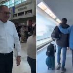 Así llegó al aeropuerto de Maiquetía