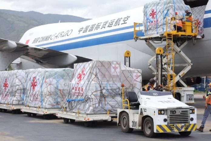 85 Toneladas de ayuda humanitaria recibe Venezuela desde China