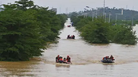 China: 39 muertos por inundaciones