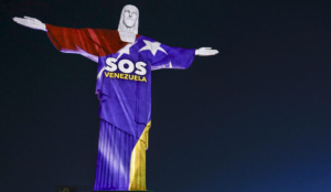 El Cristo Redentor se iluminó en Río de Janeiro en homenaje a Venezuela