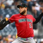 Eduardo Rodríguez lanzó 8 entradas en cero y Moreno conectó jonrón en triunfo de Arizona sobre Pittsburgh