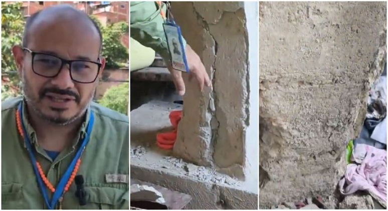 Vecinos de Los Frailes de Catia advierten del peligro que corren sus casas tras los terremotos