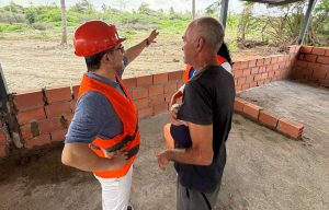 Inició construcción de viviendas a afectados por terremotos en Morón 