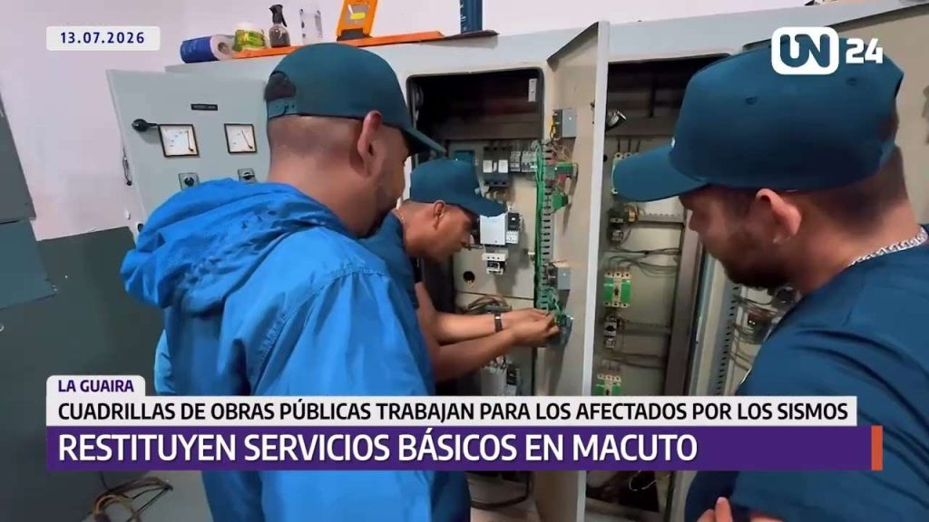 Restituyen los servicios básicos en Macuto tras doblete sísmico