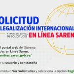 Saren habilitó la Solicitud de Legalización Internacional de documentos en línea (pasos a seguir)