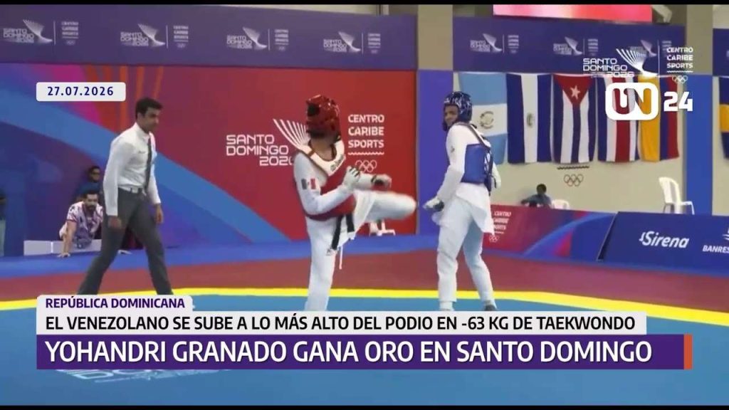 Yohandri Granado gana oro en taekwondo en Santo Domingo