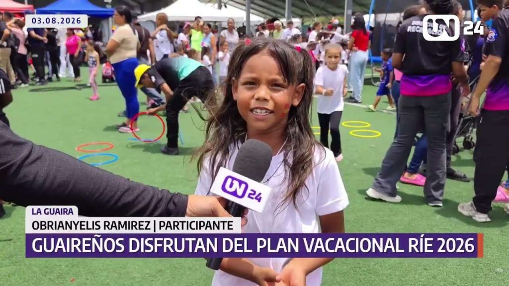 20 mil guaireños disfrutan del Plan Vacacional Ríe 2026