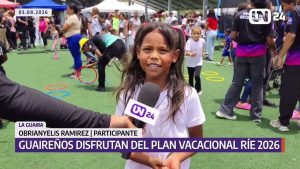 20 mil guaireños disfrutan del Plan Vacacional Ríe 2026