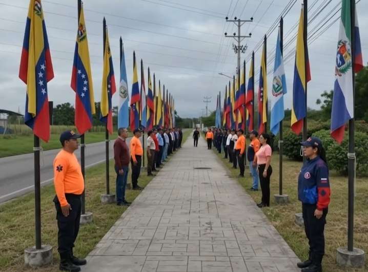 Conmemoran Día de la Bandera en Valles del Tuy