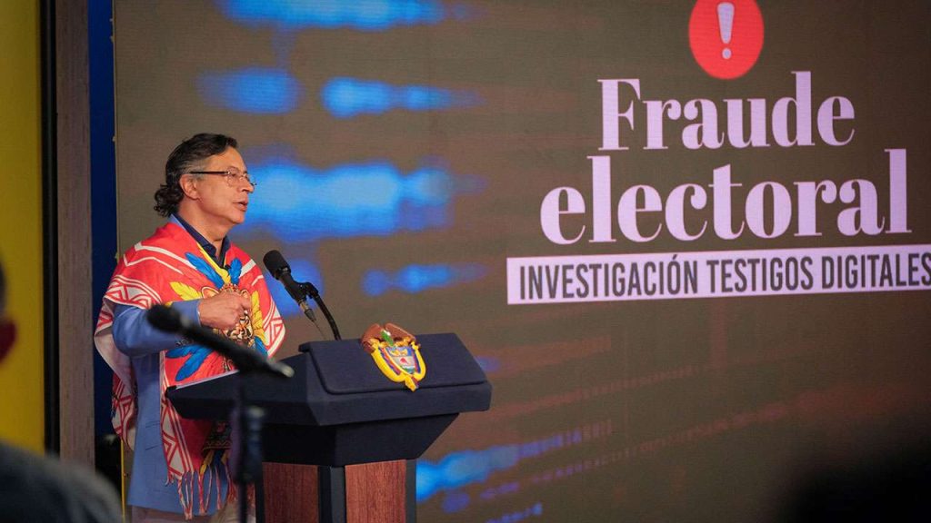 Petro presenta pruebas de presunto fraude en comicios presidenciales